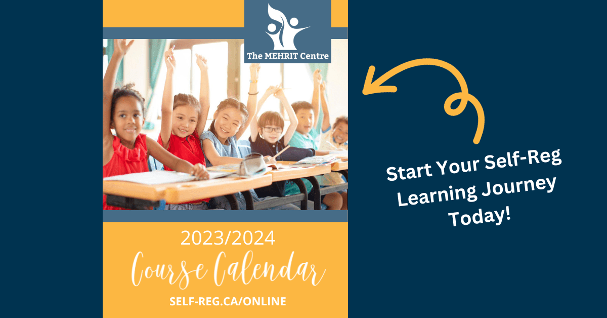 Self-Reg Course Calendar 2023/24 cover image. Start your Self-Reg Learning Journey Today