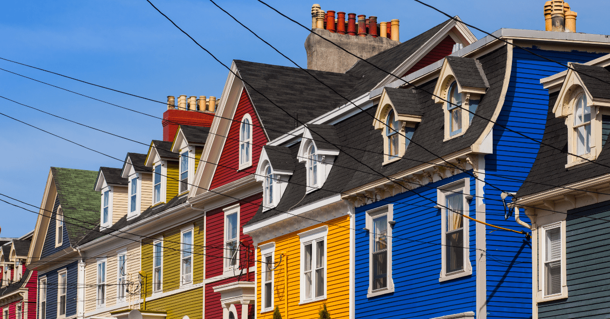 Newfoundland jelly bean houses